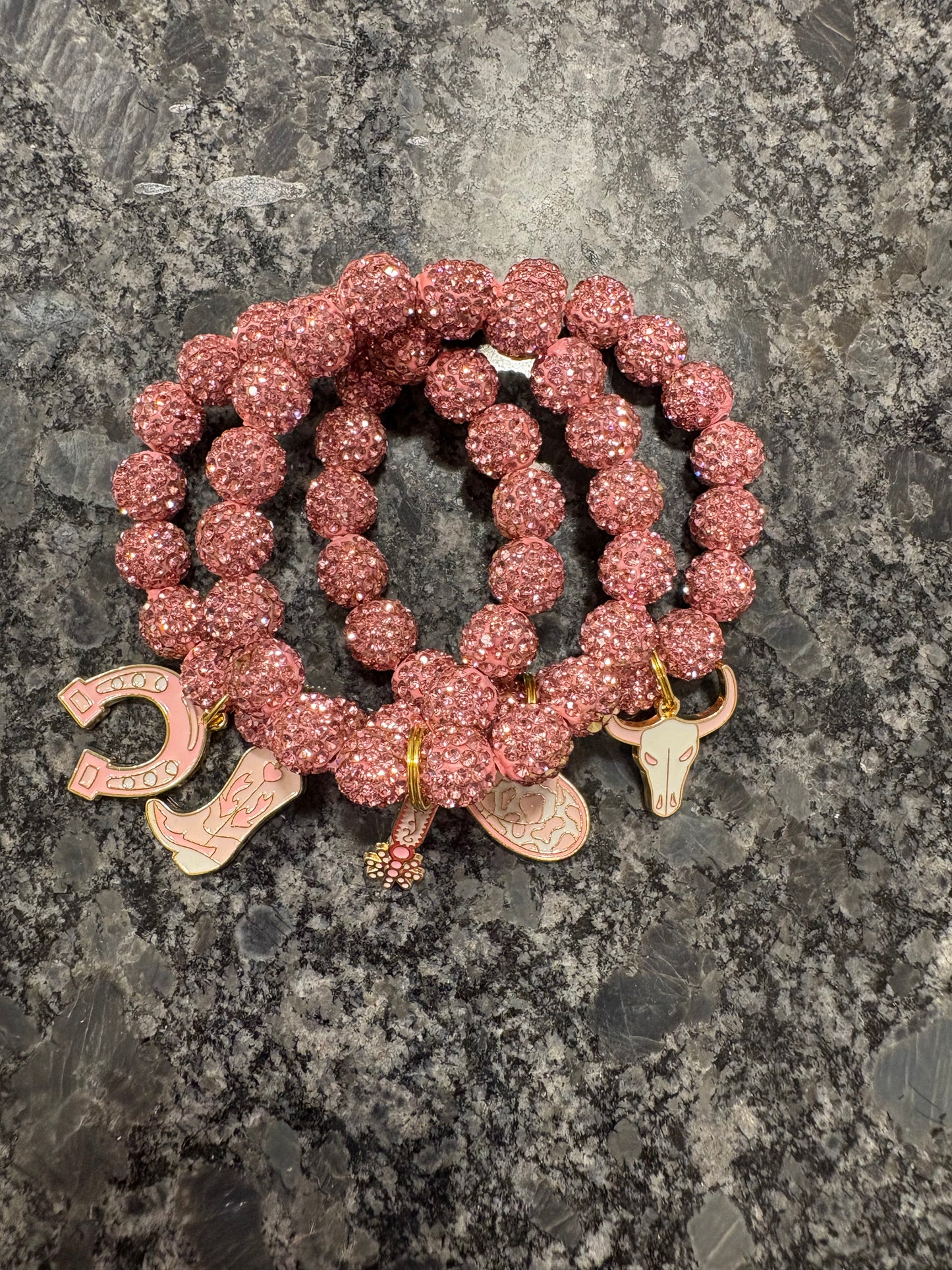 Set of 3 Rhinestone Bracelets