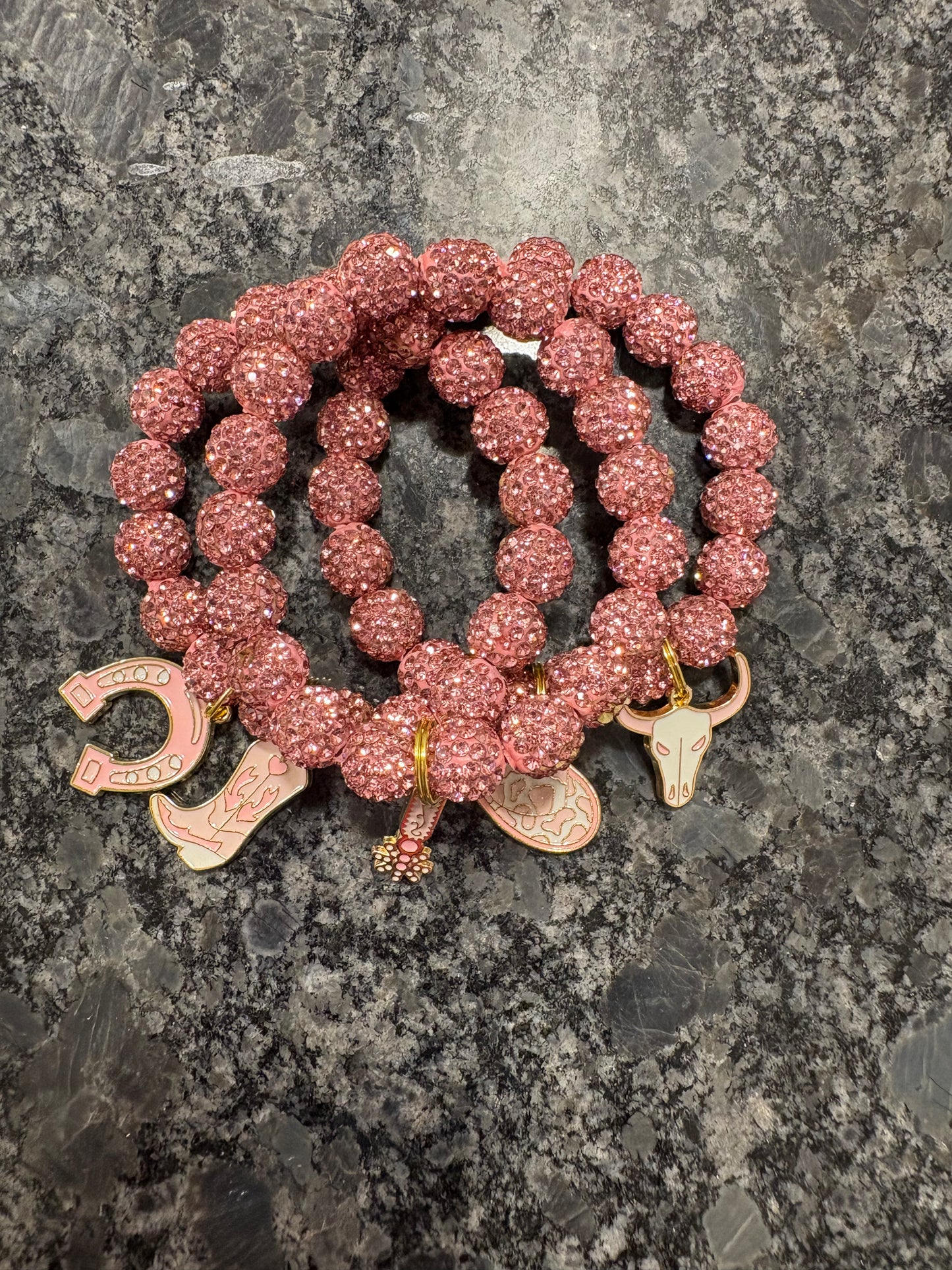 Set of 3 Rhinestone Bracelets