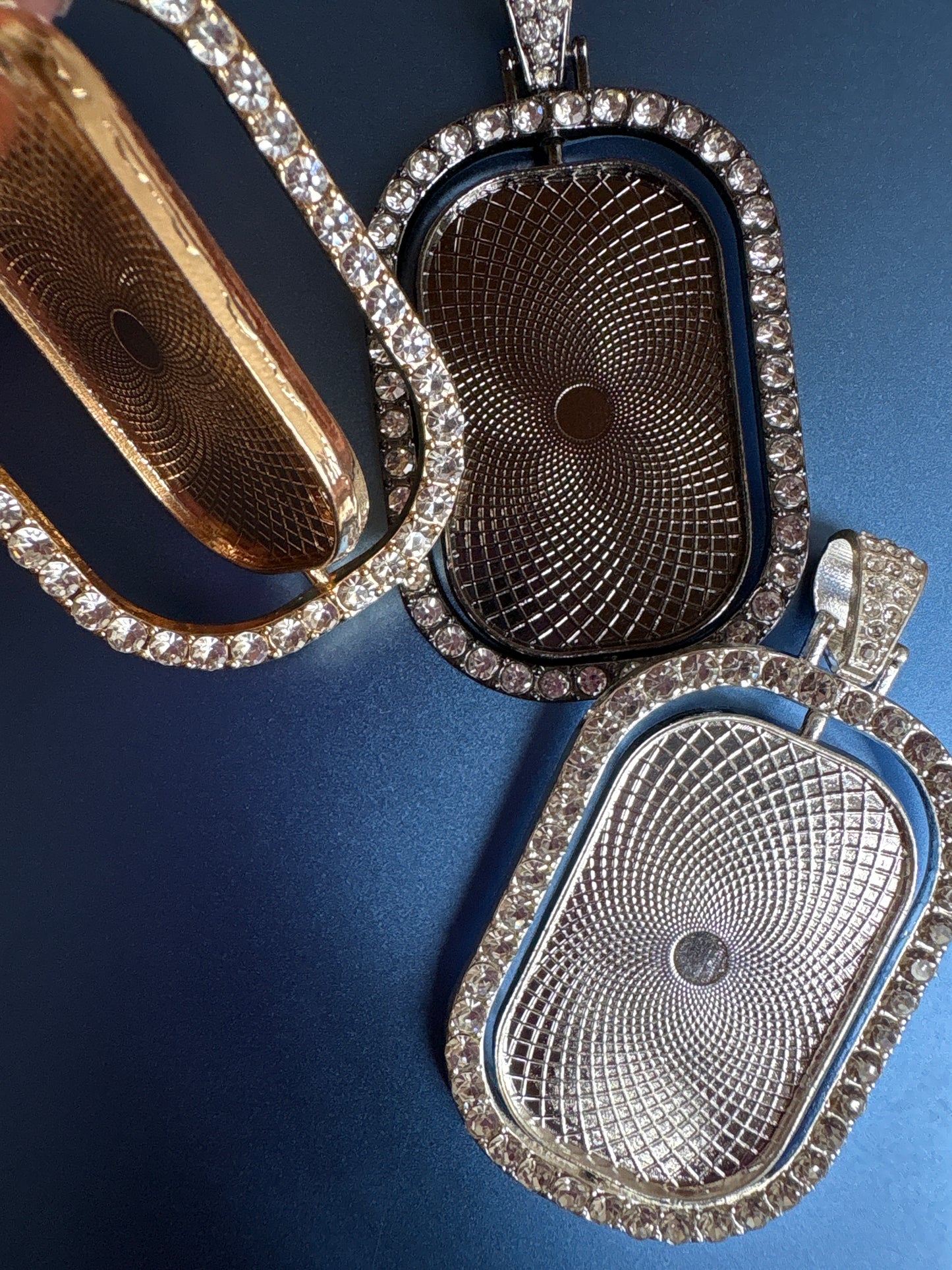 Double Sided Oval Pendants