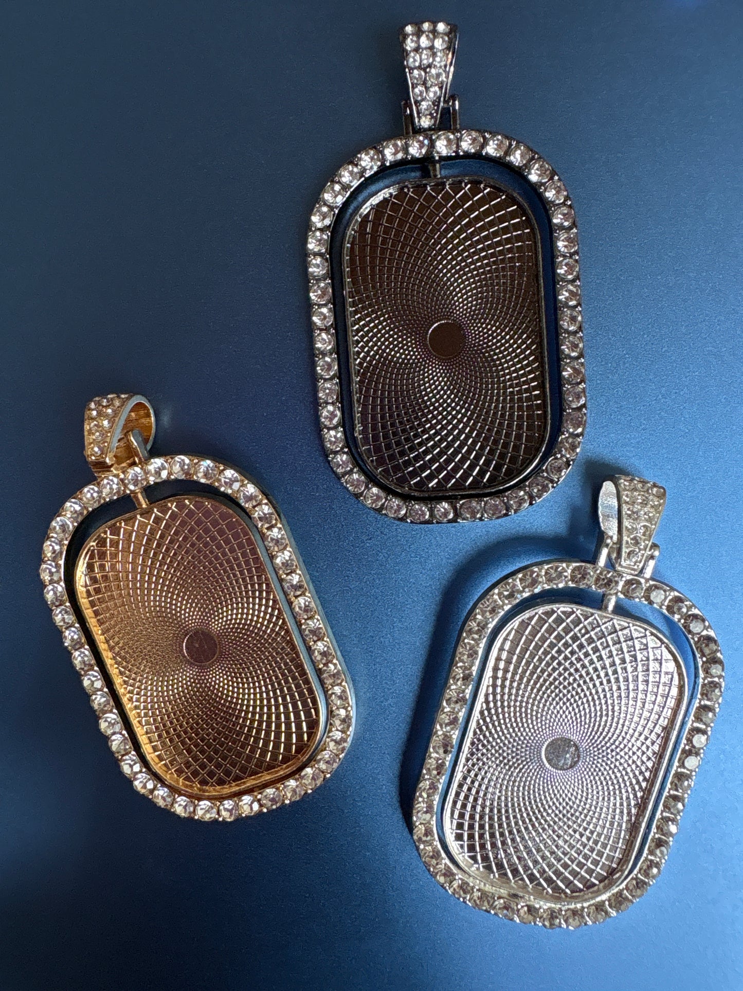 Double Sided Oval Pendants