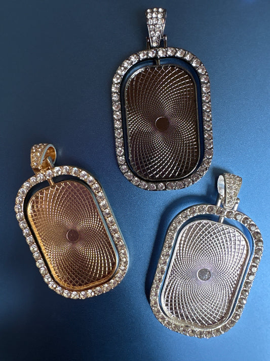Double Sided Oval Pendants