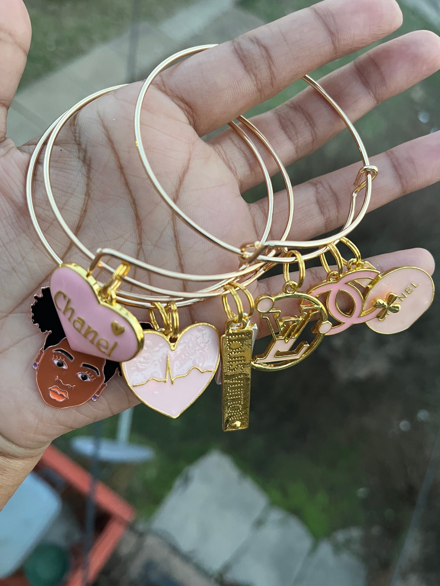 Powder Pink Bangles(3)