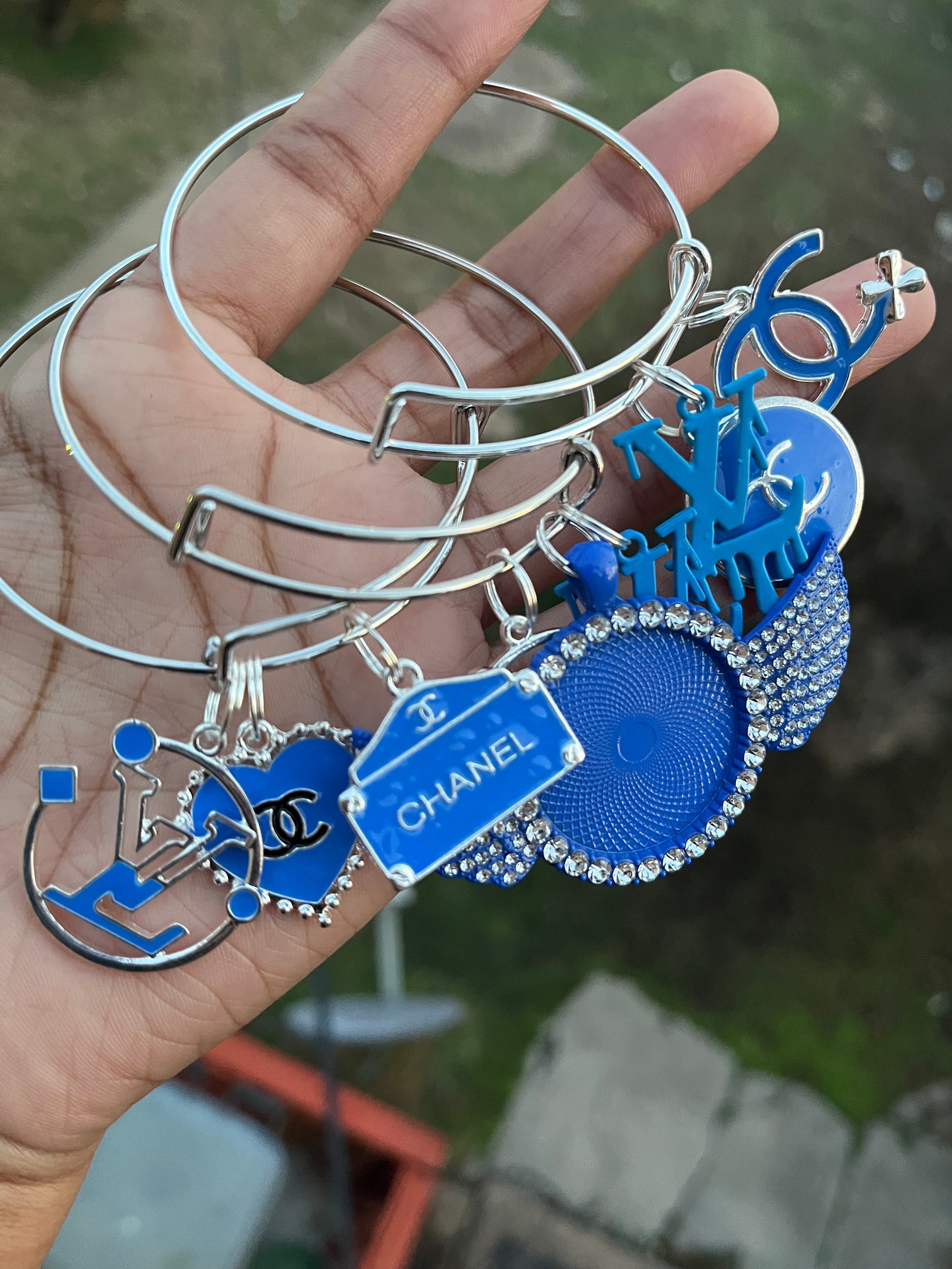 Royal Blue Bangles(3)